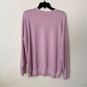 Alo Yoga Soho Pullover In Sugarplum Pink